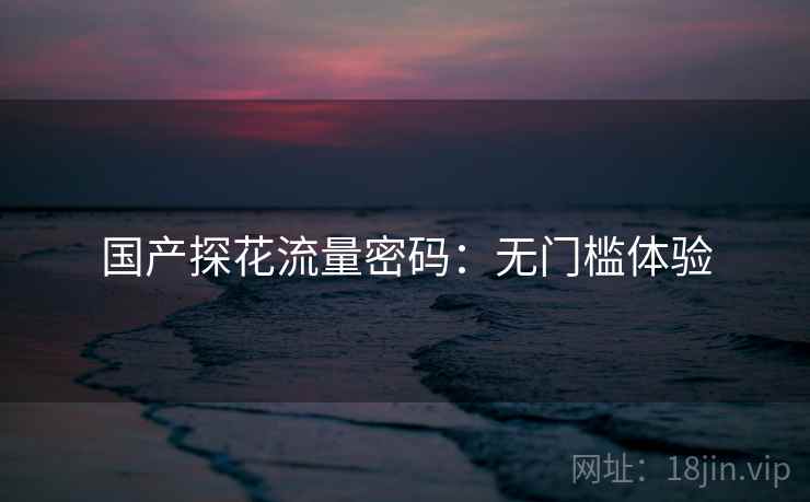 国产探花流量密码:无门槛体验 国产探花流量密码:无门槛体验